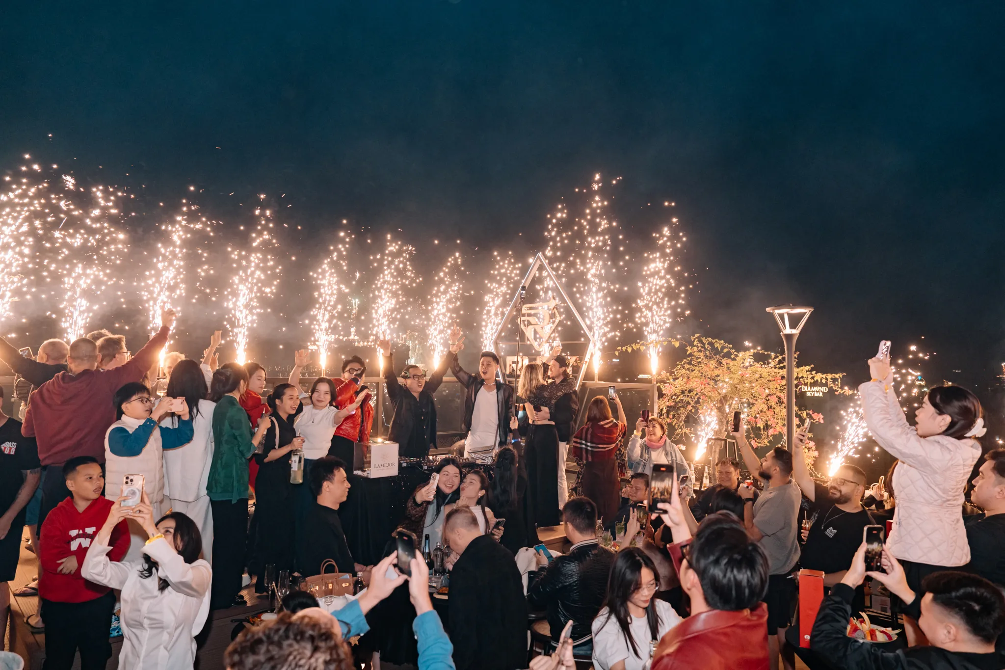 Over view Countdown 2026 at Ruby Sky Bar